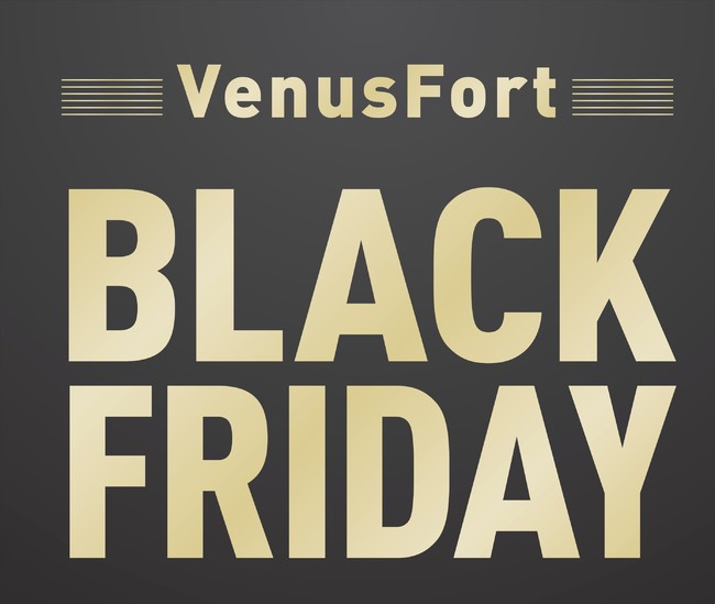 最大80％OFF！ファッションや雑貨、アウトレットも約50店舗が参加「VenusFort “BLACK FRIDAY”」開催！のサブ画像1