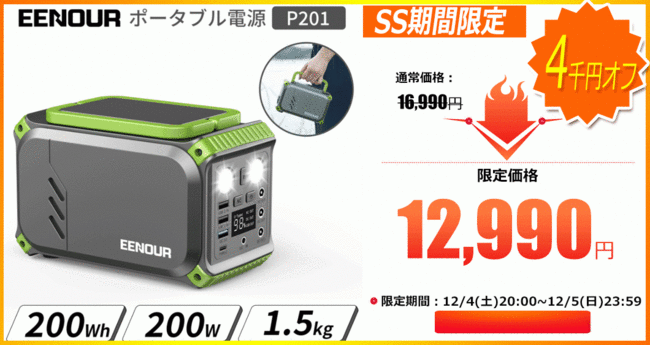 発電機、ポータブル電源、冷温庫、高圧洗浄機など最大50％オフで購入！年末まで最後のチャンス!のサブ画像3