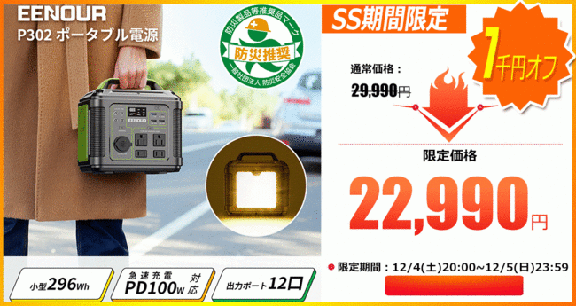 発電機、ポータブル電源、冷温庫、高圧洗浄機など最大50％オフで購入！年末まで最後のチャンス!のサブ画像4
