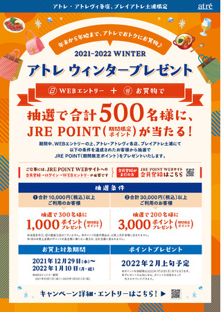 新春イベントもりだくさん！『アトレ ウィンターカーニバル』2022年1月2日(日)スタート！のサブ画像2