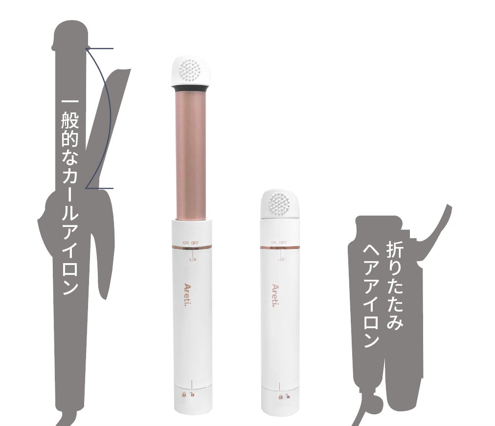 【旅行にも便利な携帯用 2way ヘアアイロン ミニ】前髪もメンズの短い髪も痛まない高品質セラミックコーティングのサブ画像4