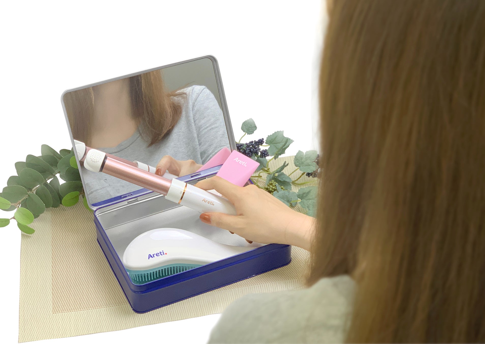 【旅行にも便利な携帯用 2way ヘアアイロン ミニ】前髪もメンズの短い髪も痛まない高品質セラミックコーティングのサブ画像7