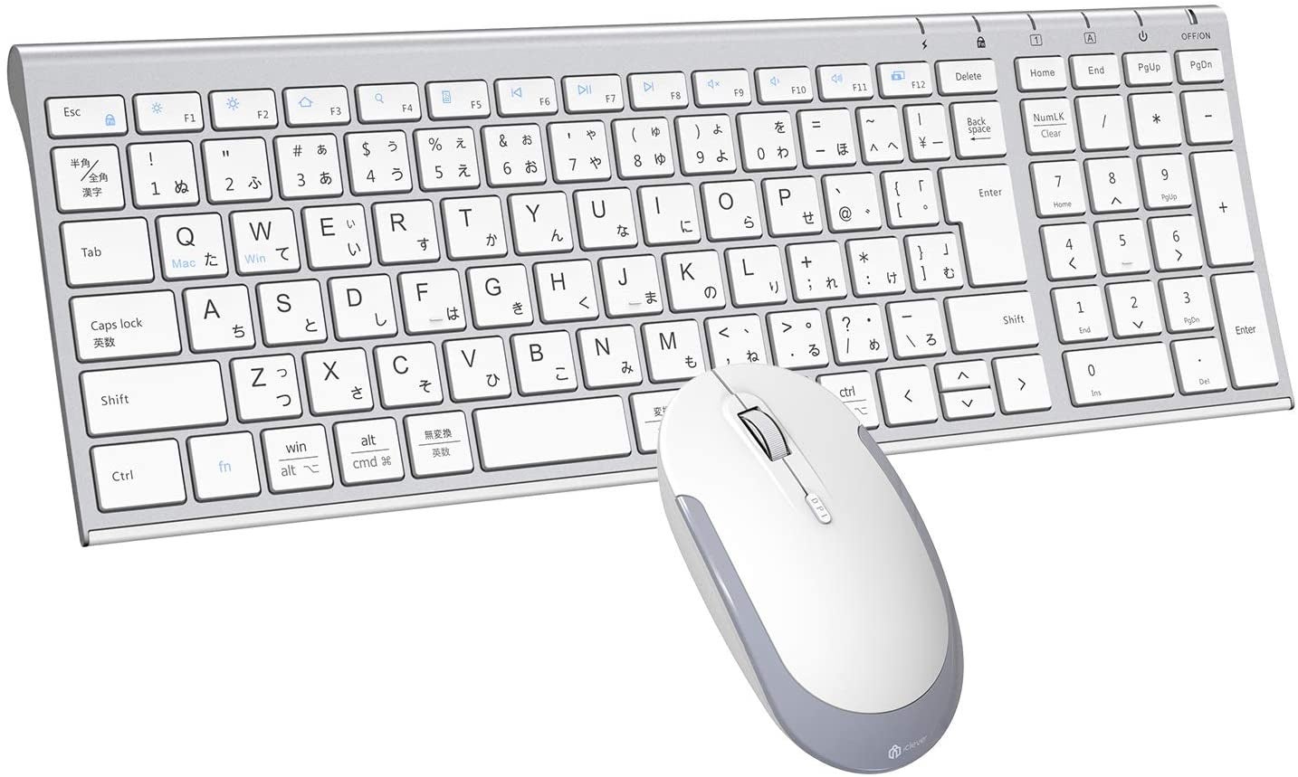 【iClever】オフィスと自宅で二刀流！ワイヤレスキーボード・マウスセットのサブ画像1