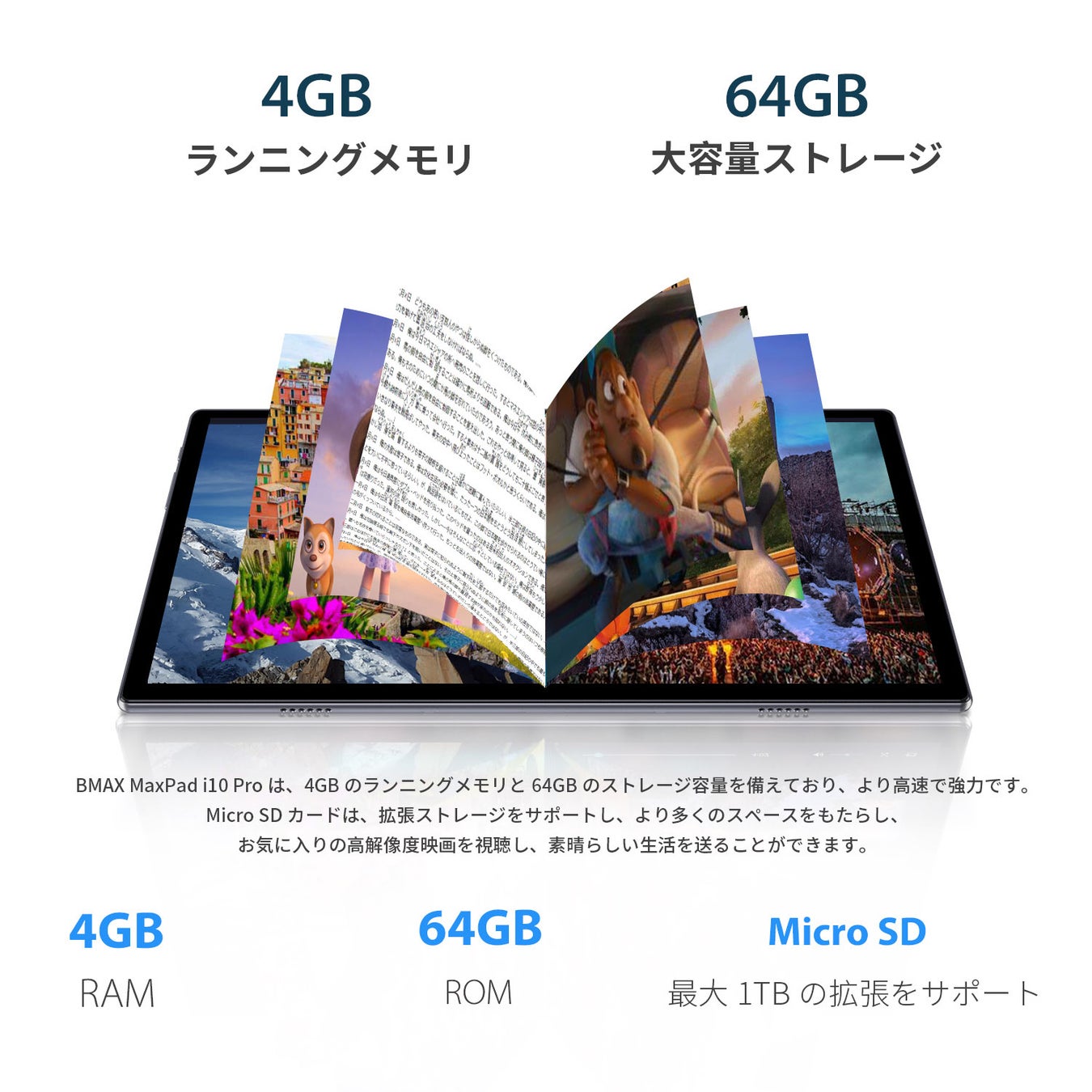 【Amazon期間限定セール】Android 11 タブレットPC-BMAX I10 Pro 6400円値下げ、最終価格14490円!のサブ画像4