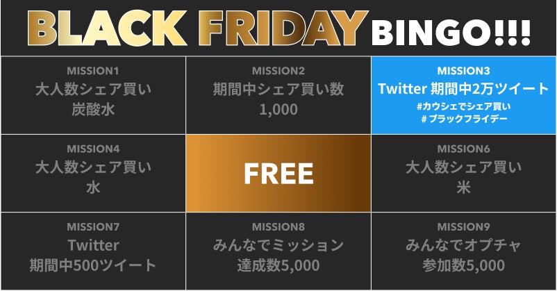 シェア買いアプリ「カウシェ」、ブラックフライデーキャンペーンを開催のサブ画像2