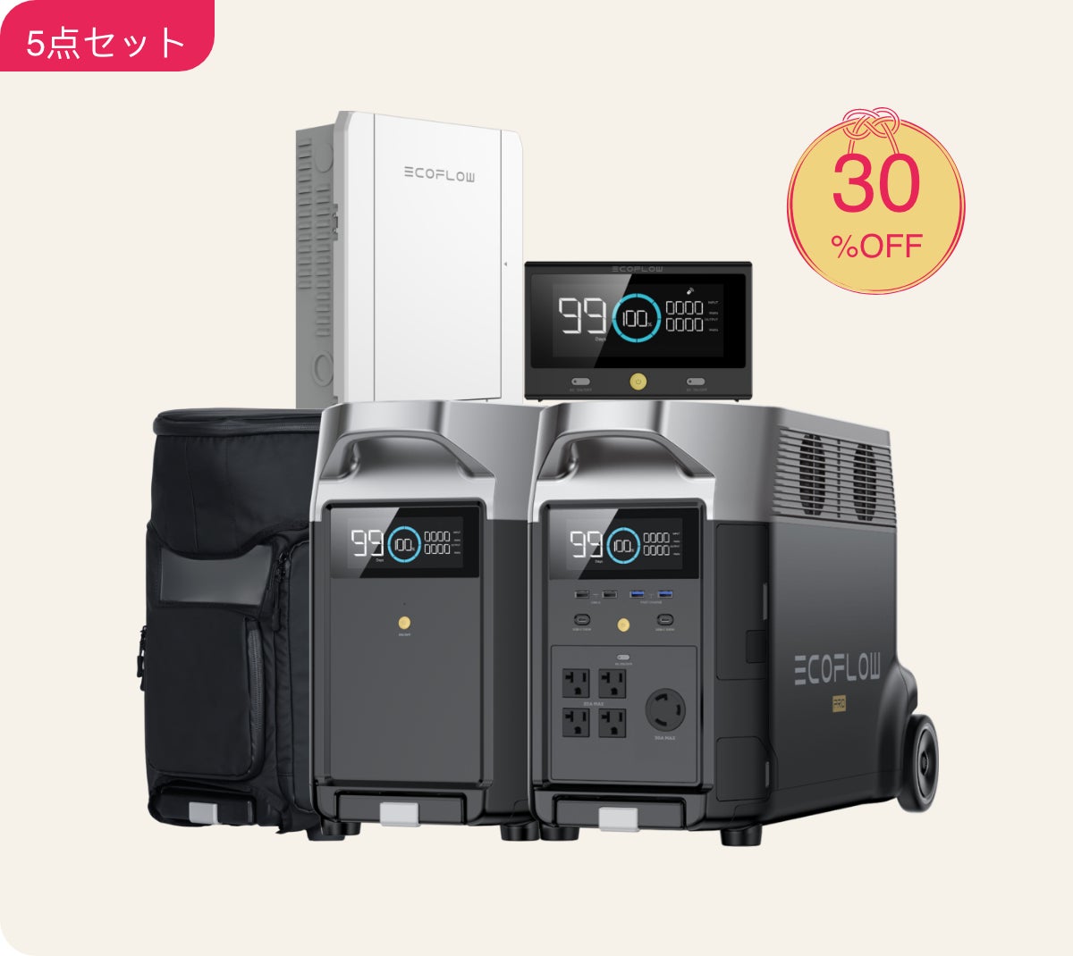 【最大30％OFF】冬でも暖かく過ごせる福袋発売！EcoFlow新春初売り2023のサブ画像2