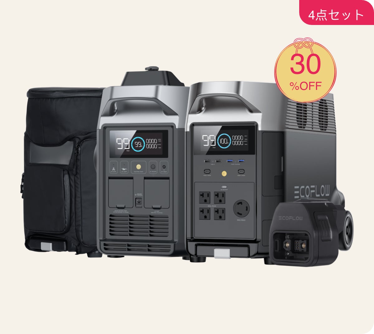 【最大30％OFF】冬でも暖かく過ごせる福袋発売！EcoFlow新春初売り2023のサブ画像3