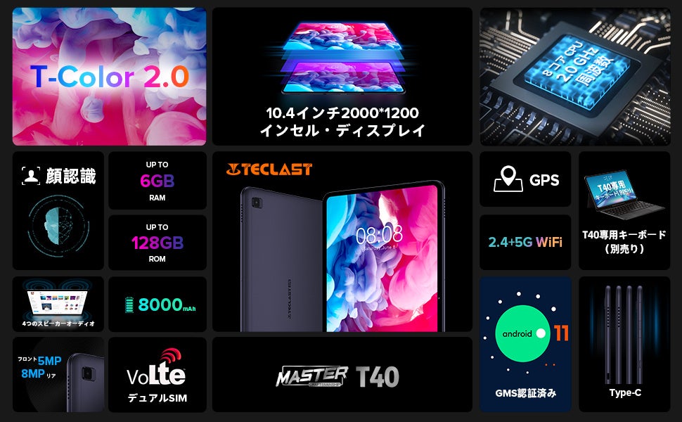 【月のセール】Teclastアンドロイドタブレット「T40」、「M40S」限定セール始め、Amazonでお得なクーポン配布中！のサブ画像2