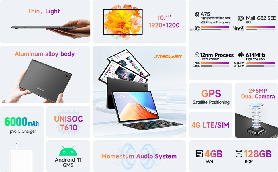 【月のセール】Teclastアンドロイドタブレット「T40」、「M40S」限定セール始め、Amazonでお得なクーポン配布中！のサブ画像4
