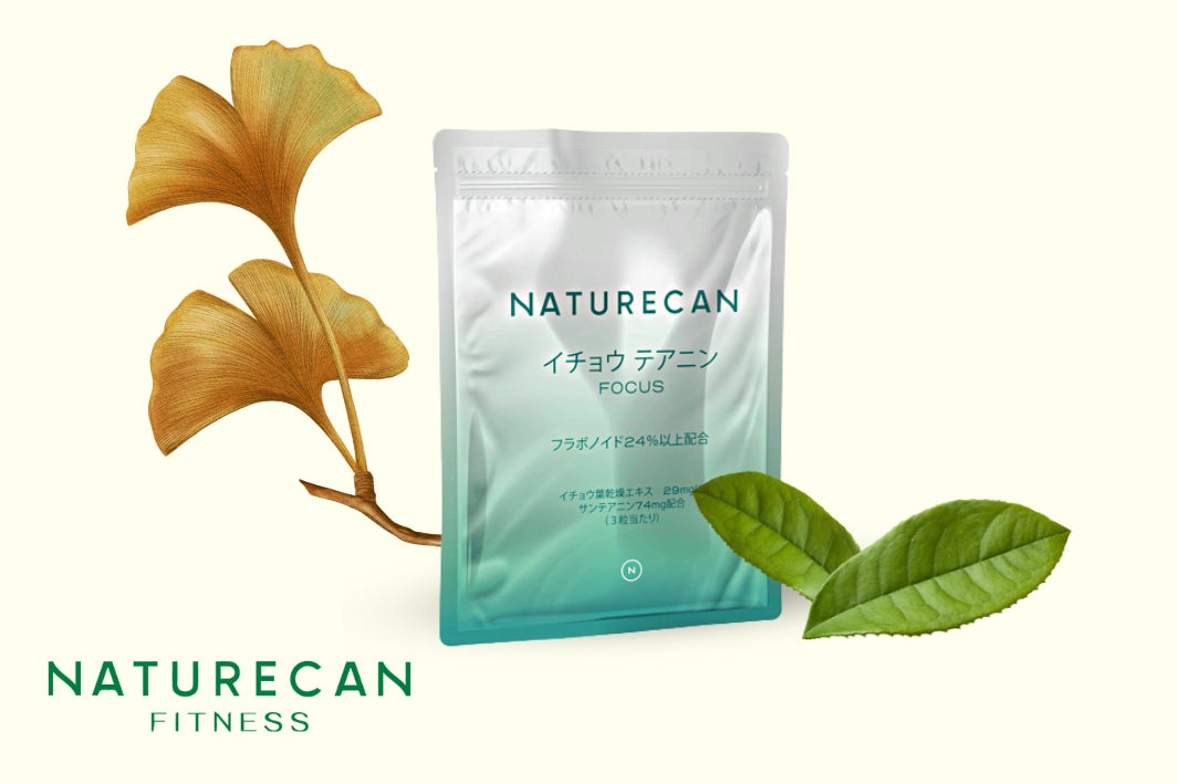 【新発売】イチョウの葉 (テアニン入り) 90粒 + ビタミン4種｜Naturecan Fitness　のサブ画像1