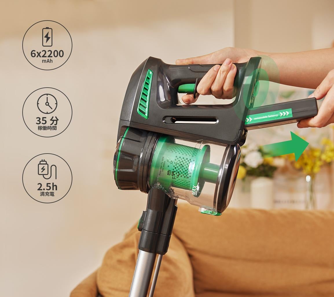 特選タイムセール｜伸縮型パイプ サイクロン掃除機 Vactidy V8 激安 30% OFF！のサブ画像5