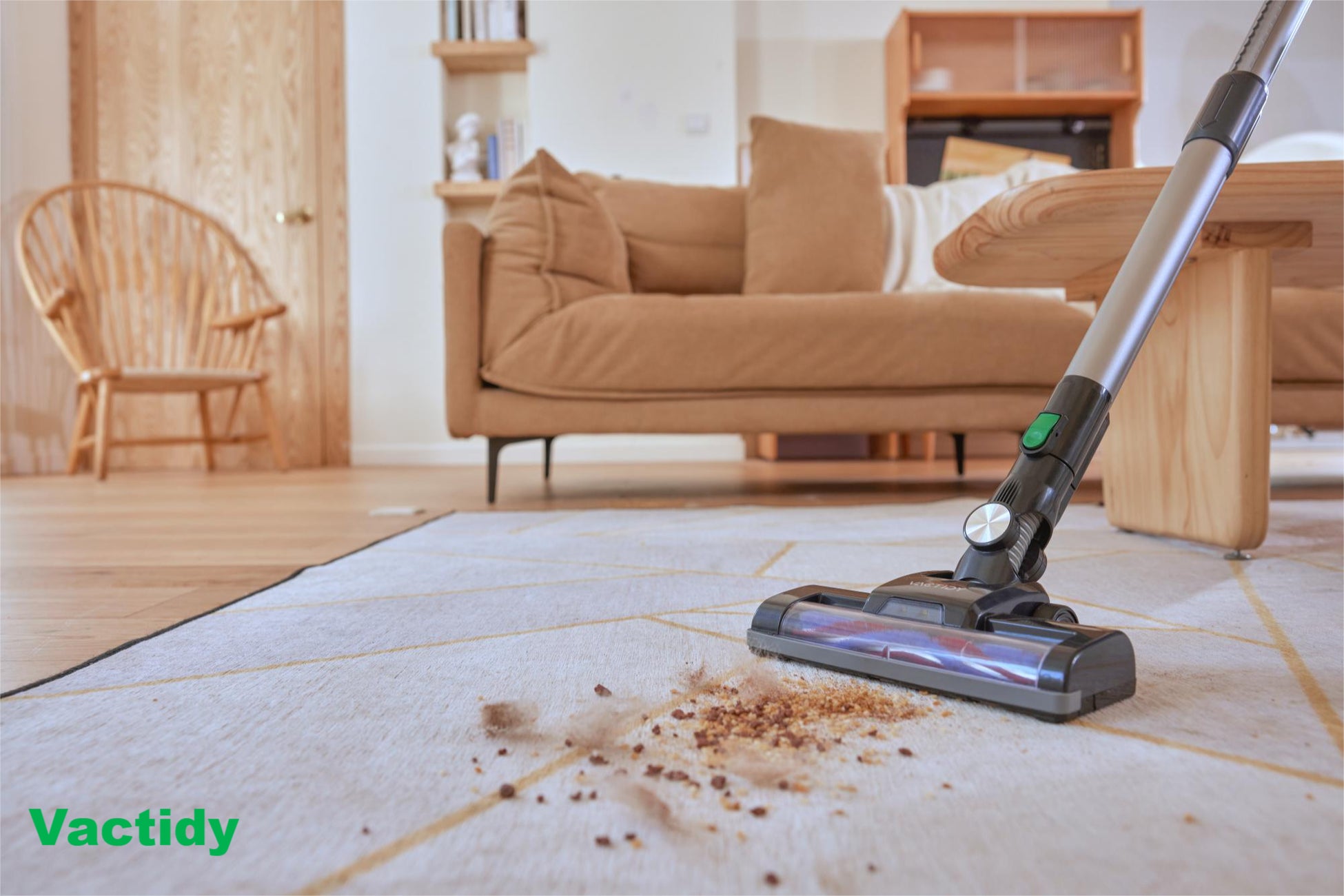 【特別セール】Vactidy V8 コードレス掃除機が7日間限定でお得に！最長35分の使用可能時間、LEDライトも付属、掃除がさらに快適にのサブ画像2
