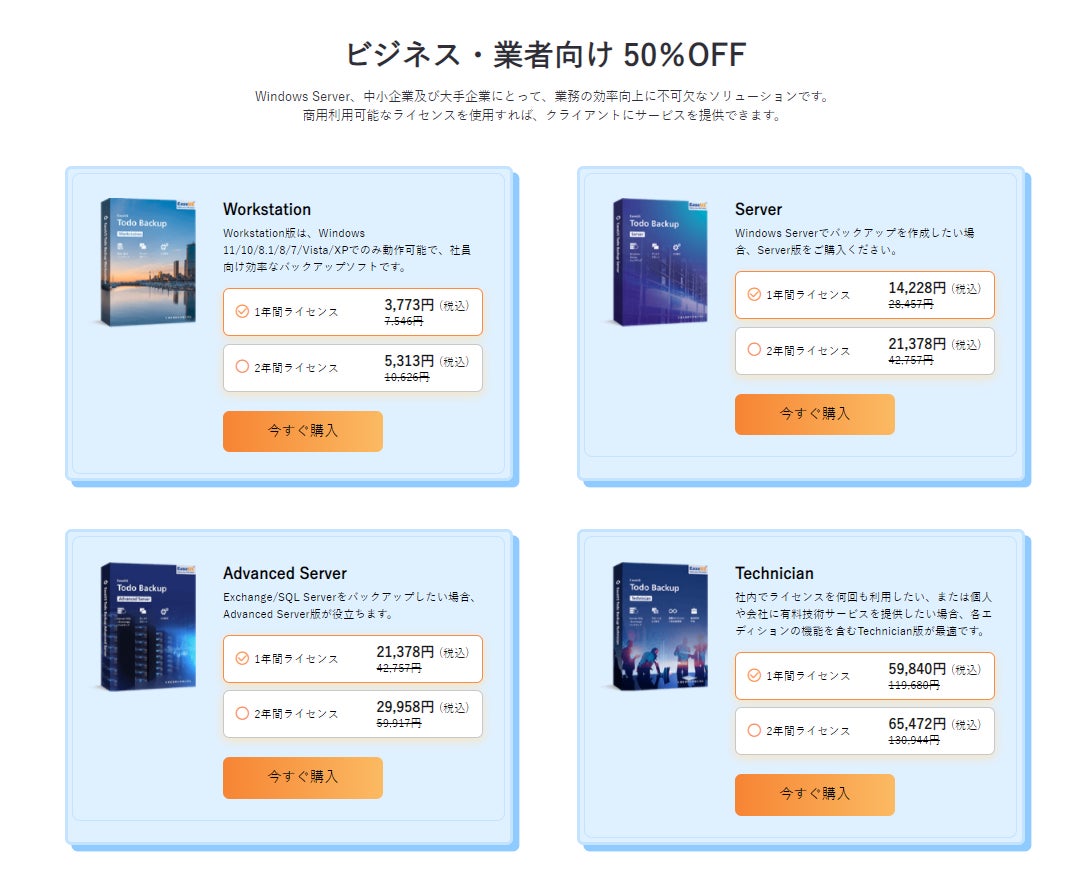 【最大50%OFF】世界バックアップデー向け！3/22～3/31人気のEaseUS Todo Backupはお得！のサブ画像3