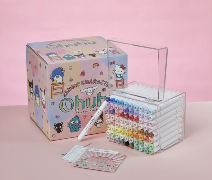 【Ohuhu】大人気イラストマーカー！サンリオキャラクターズとの限定コラボセットが15％OFF！スプリングセールを開催のメイン画像
