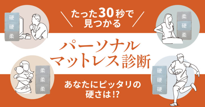 たった30秒であなたに合うマットレスの硬さが分かる！？ IWONUマットレス、「パーソナルマットレス診断」をリリース！のメイン画像