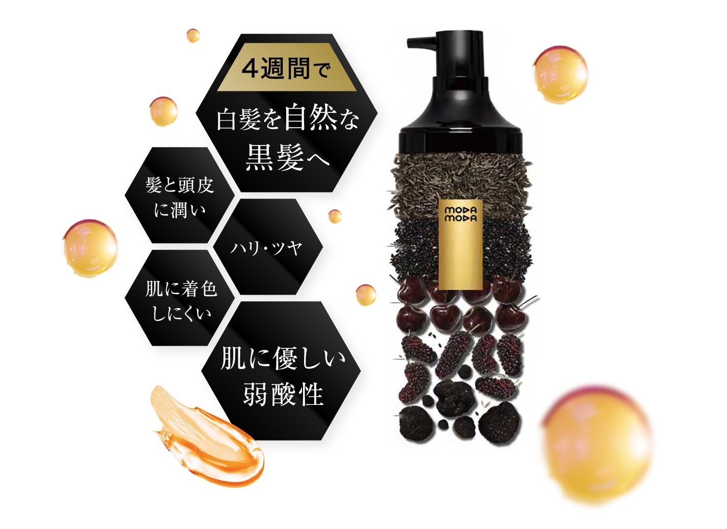 【Amazon出店記念】白髪が染まる世界初のシャンプーMODAMODA（モダモダ）をお得に購入できる数量限定クーポンをプレゼント中！のサブ画像3