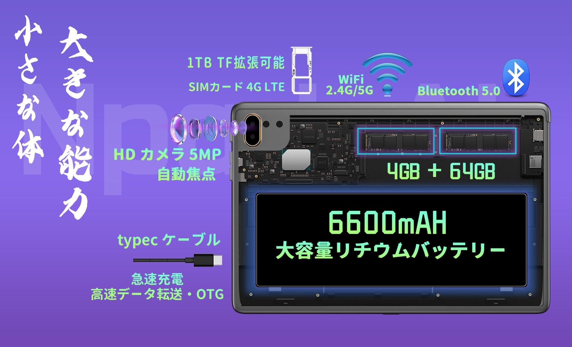 【最大6000円オフ】13,900円！Android 12高性能タブレットを驚きの超特価で購入！過去最安値を更新中！のサブ画像2