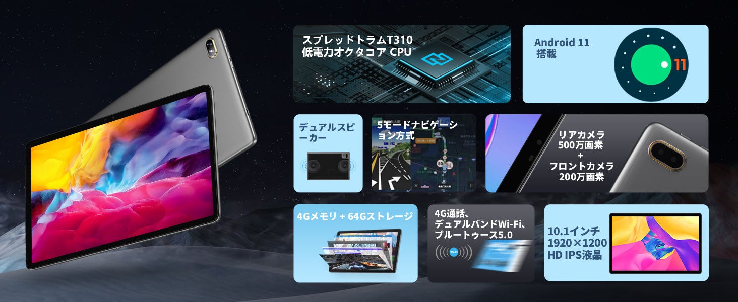 【残り4日】4月のセール開催中！Amazon 8+128G高性能タブレット最大30％ OFF可能です！のサブ画像2