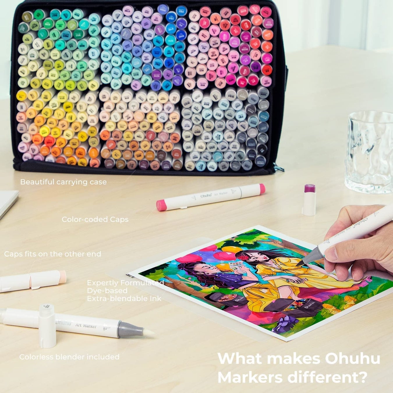 【Ohuhu】＼圧巻の320色／人気イラストマーカーから過去最大セットが登場！さらに、発売を記念した20％OFFセールを開催！のサブ画像2