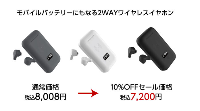 楽天市場「Show !t」4月23日(日)20時から、ワイヤレスイヤホン10％OFFセールを開催。さらに、ポイント10倍プレゼント楽天お買い物マラソンに参加のメイン画像