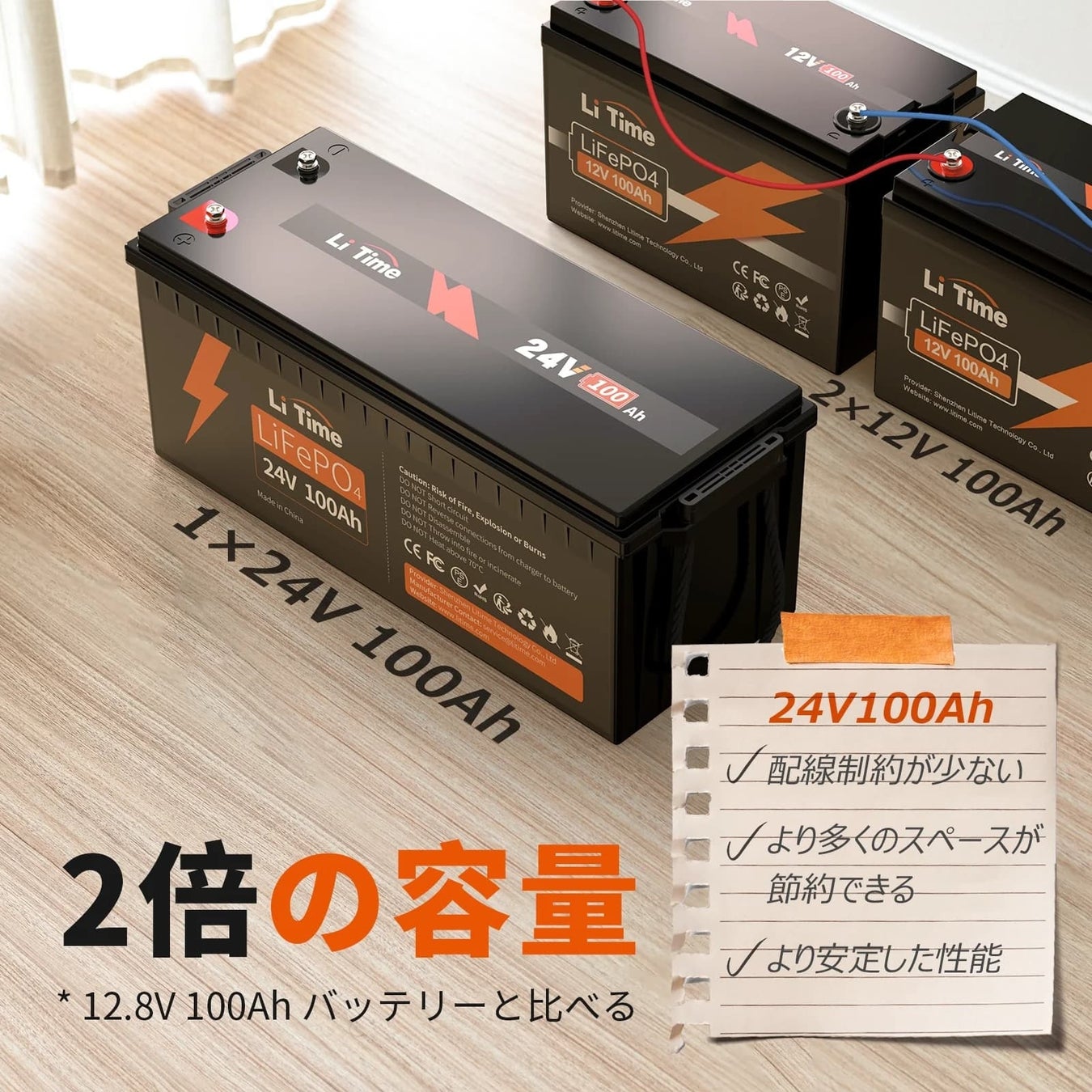『LI Time・リタイム』コスパ最強のリン酸鉄リチウムイオン電池 「 RV Festival 」限定セールを開催！！！のサブ画像4