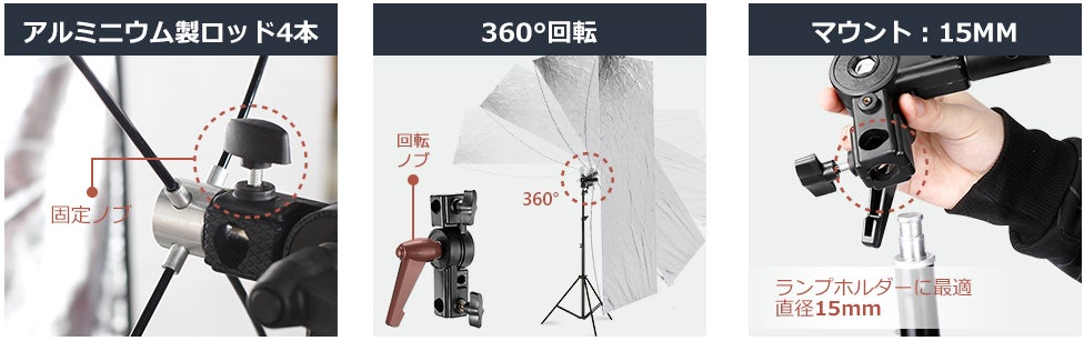 【NEEWER撮影用レフ板】耐久性・柔軟性があり、写真撮影に使いやすい！カメラマンにとって便利な撮影アクセサリーである！のサブ画像12