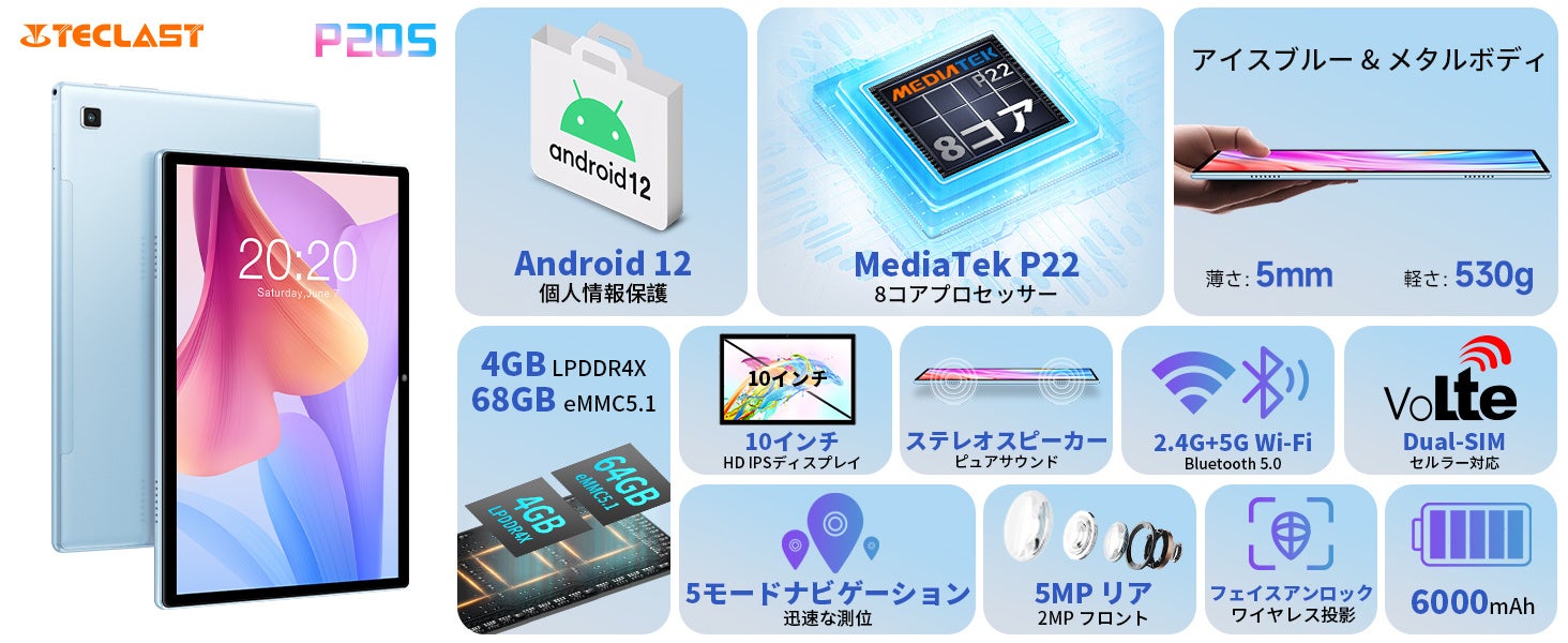 過去最安値！Teclast「T40」、「P20S」歴史最安値で販売中！Amazonで大割引クーポン配布します。のサブ画像4
