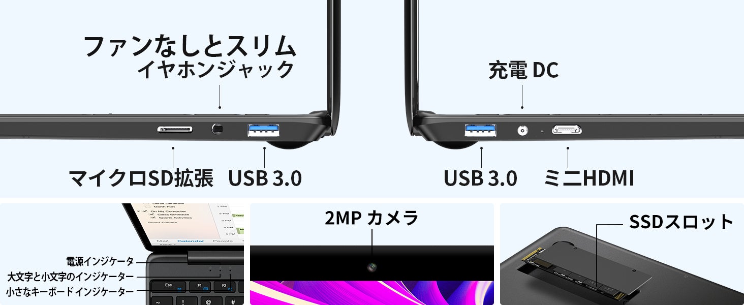Teclast大画面＆薄型なノートパソコン限定セール実施中！Amazonで大割引クーポン配布します。15.6インチ/Windows 11/8GB+256GBのサブ画像10