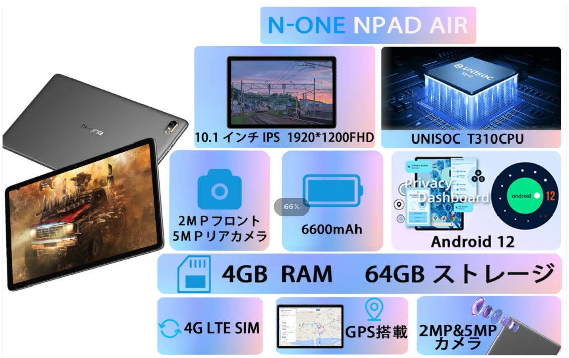【Amazon今日限定】期間限定で、12077円の高性能タブレットが購入可能。「若者向け」に設計されました！のサブ画像1
