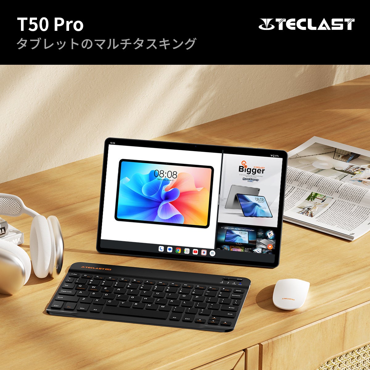 新品発売！Teclast最初のAndroid 13タブレット「T50 Pro」登場！今限定$165.99で購入できます！Helio G99/11インチ2K解像度/16+256GB/18W PD快速充電のサブ画像5