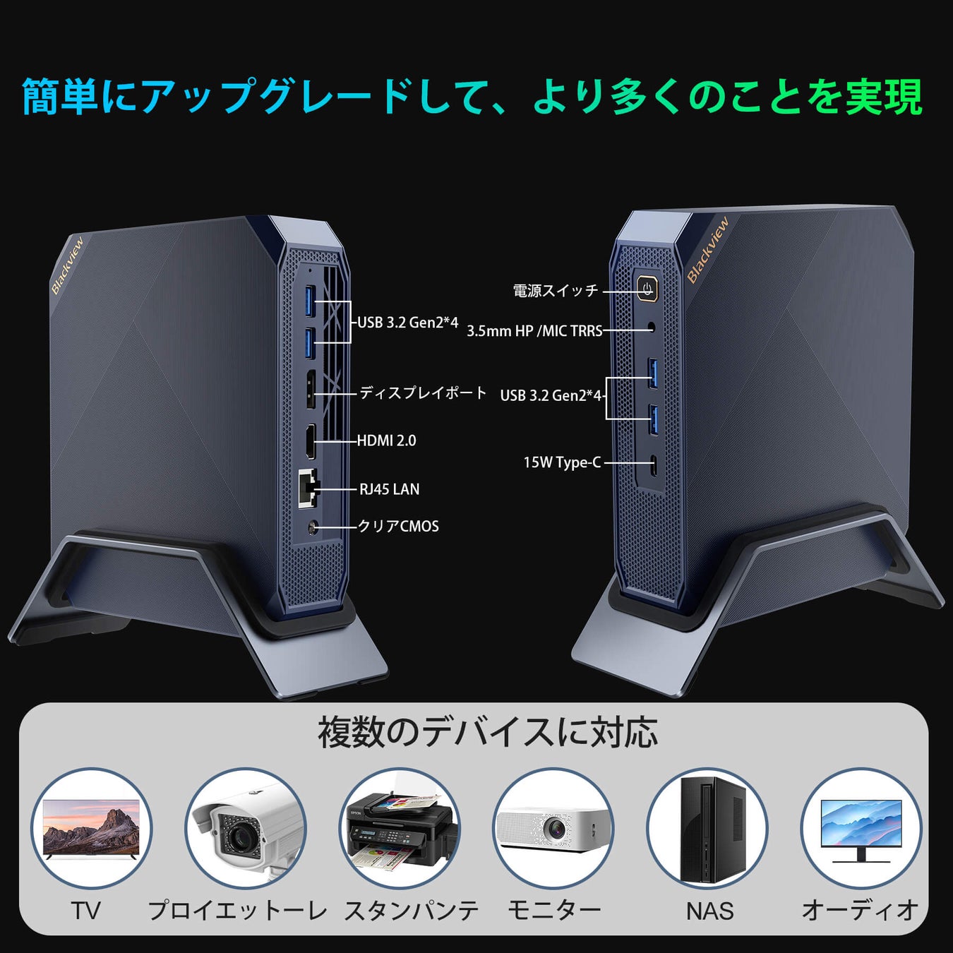 高性能ミニPC「Blackview MP200」を約23%OFFで購入可能！Amazon割引クーポンコード配布中のサブ画像4