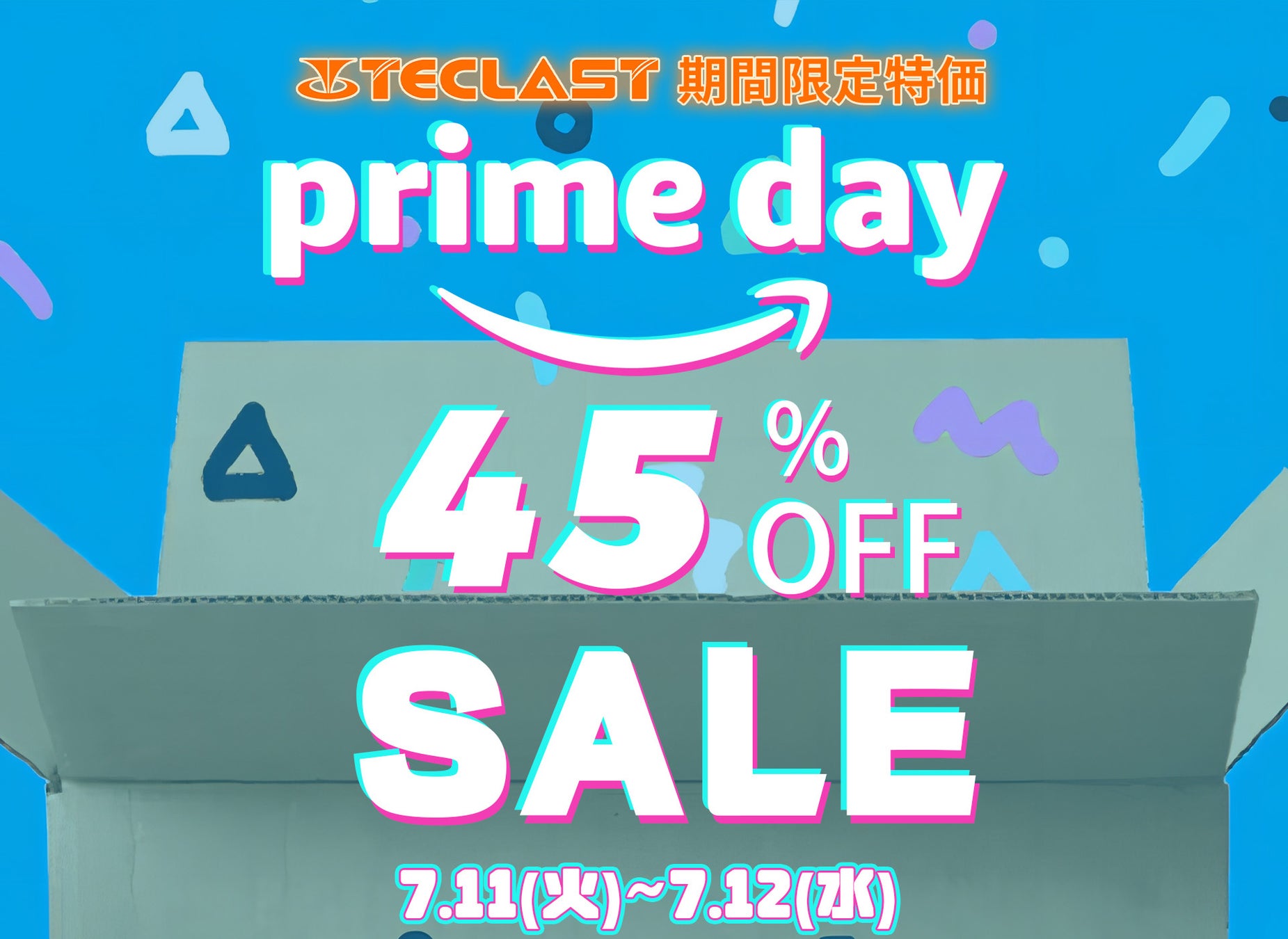 【48時間限定】最大45％OFF！TeclastタブレットがAmazon Prime Dayのビッグセールで会員限定で販売中！のサブ画像1