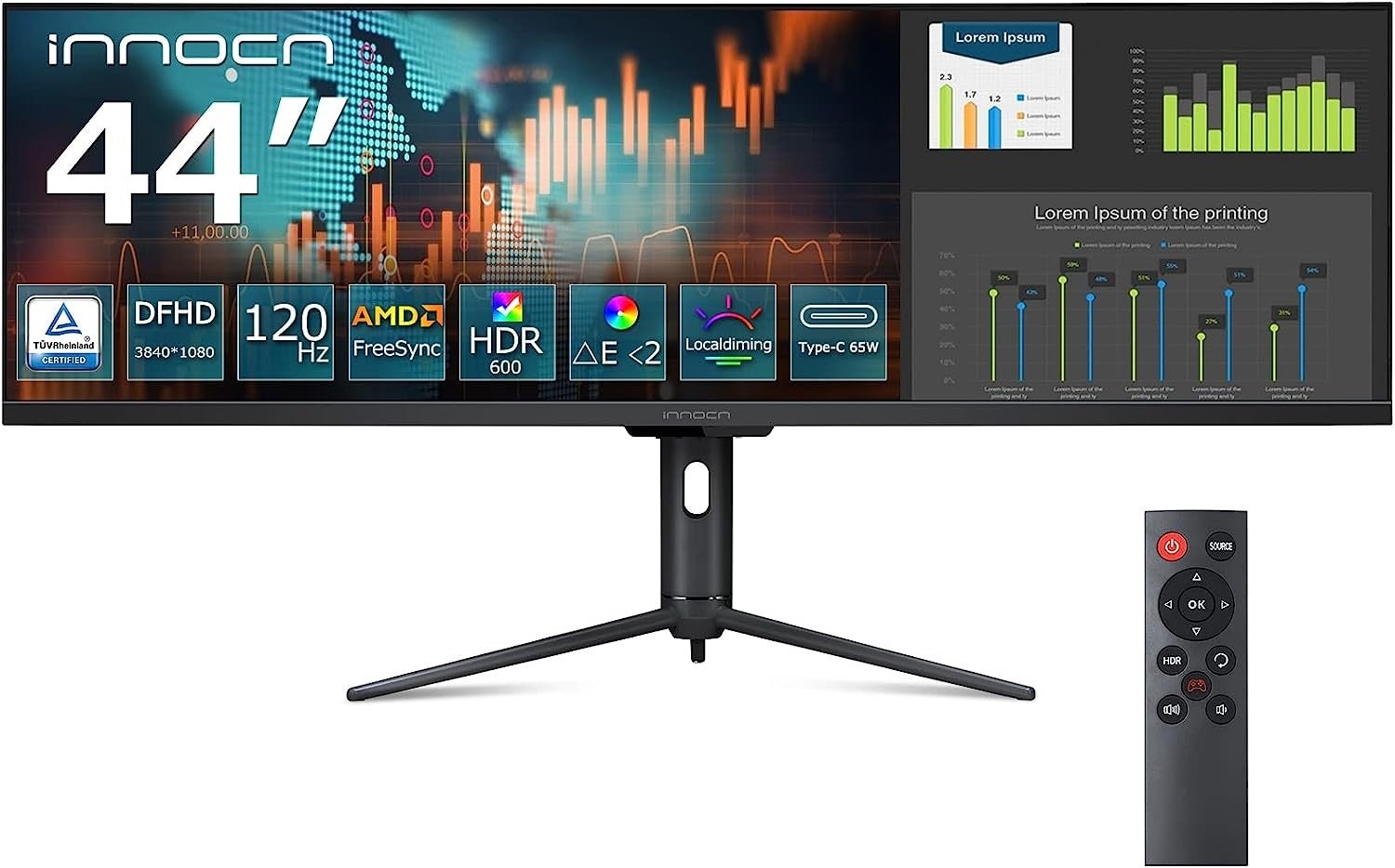 【Innocn】Amazonプライムデー対象商品は全7製品！ミニLED採用の4Kディスプレイから、超ウルトラワイドモニター、超高速なゲーミングモニターまで最大2.8万円オフ！のサブ画像5_44C1G