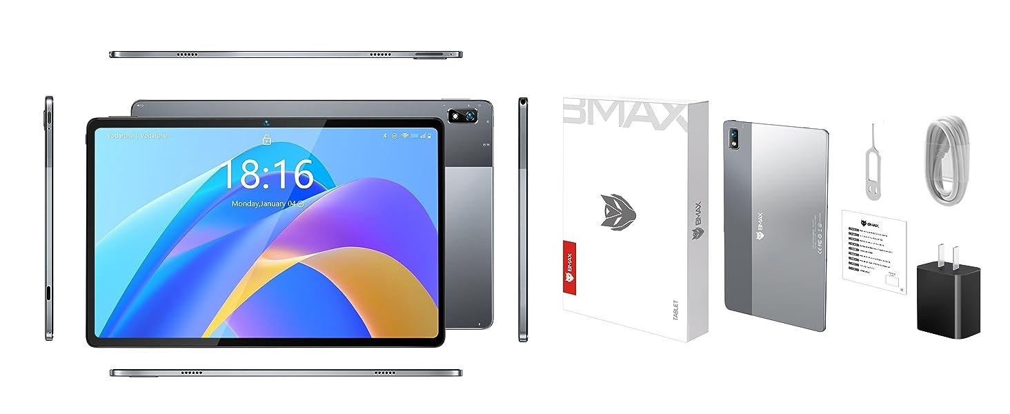 【お盆休み Amazon Prime会員専用割引！】16G+128GB 高性能Android 12タブレット、デュアルSIM、激安19,990円、一日だけ、数量限定、BMAXタブレット好評発売中！のサブ画像9