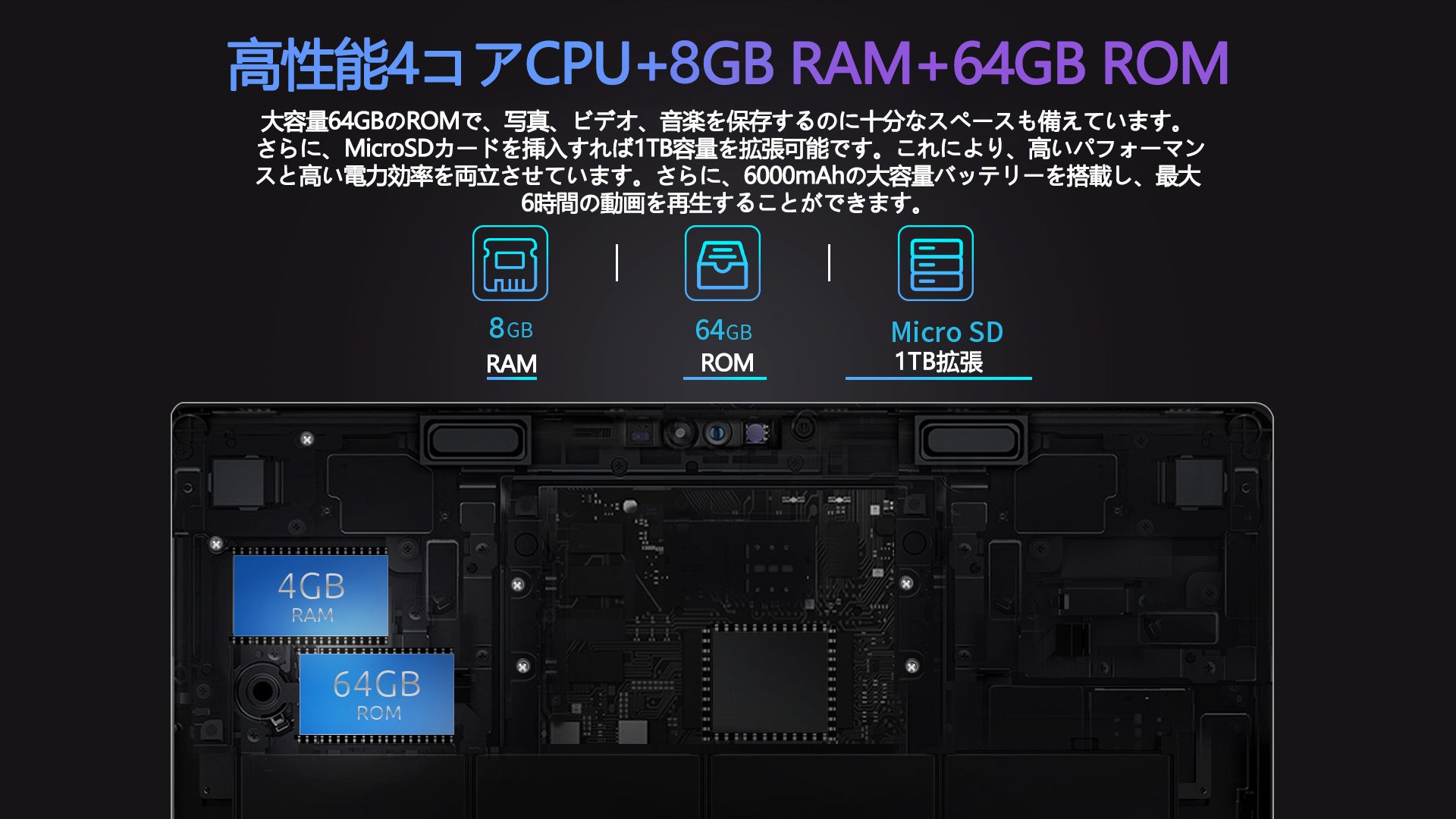 【Amazon Prime会員割引】一日だけ10,990円で タブレットが先着10台まで1000円クーポン追加、超激安で販売中、好評発売中‼のサブ画像2