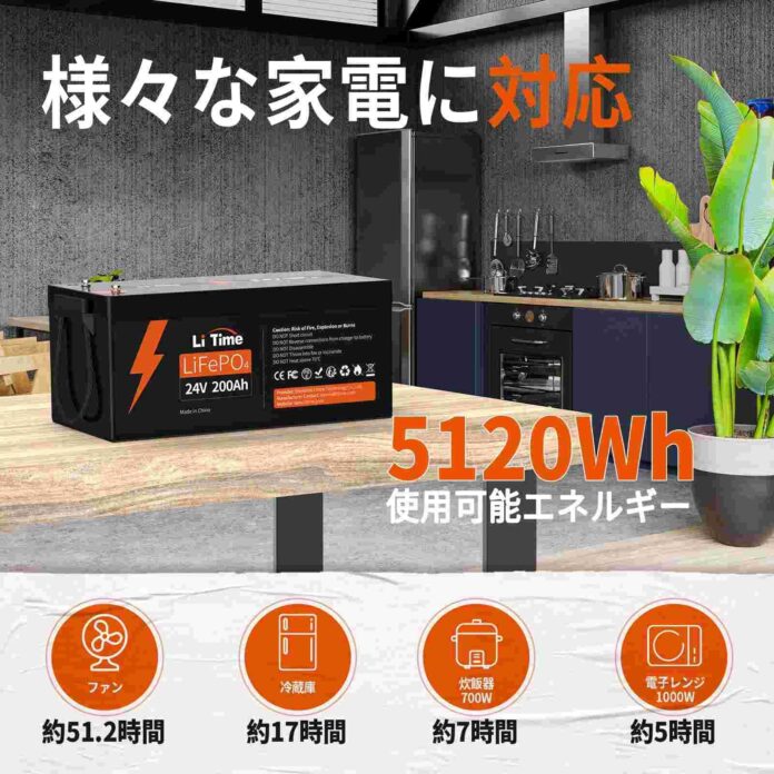 『LiTime・リタイム』大容量・高出力のバッテリーを買うチャンス！48V100Ahリチウムイオンバッテリーが最大15％OFFで販売中！のメイン画像
