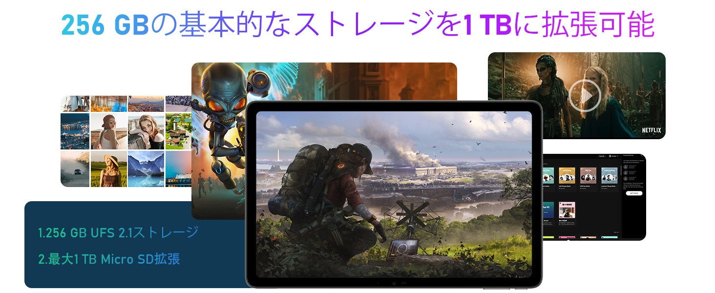 【最後の17件！限定一日】15GB+256GB＋2Kディスプレイのタブレット！！最安価格 21,826‼のサブ画像2