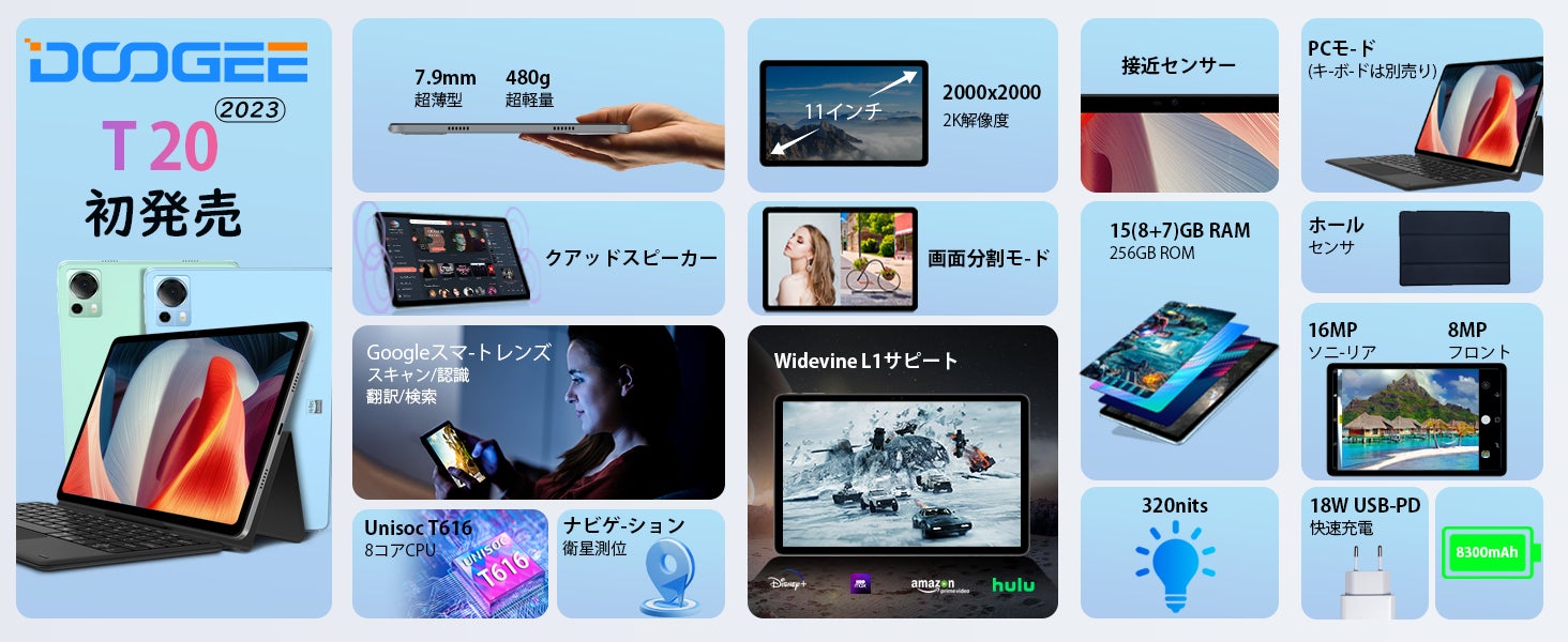 DOOGEE新品発売！「T20」と「T20Ｓ」はAmazonで販売開始！15GB RAM/Widevine L1対応 ---最終価格：￥21900のサブ画像3