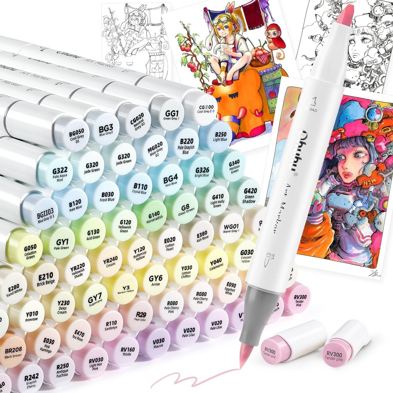 【Ohuhu】イラストマーカーセット［筆・太字］が全品20％OFF！お絵描きサマーセールを開催！のサブ画像4