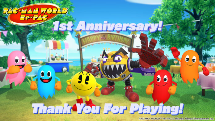 家庭用ゲーム『パックマンワールド リ・パック』発売1周年記念！ダウンロード版セールやプレゼントキャンペーンなど開催中！のメイン画像
