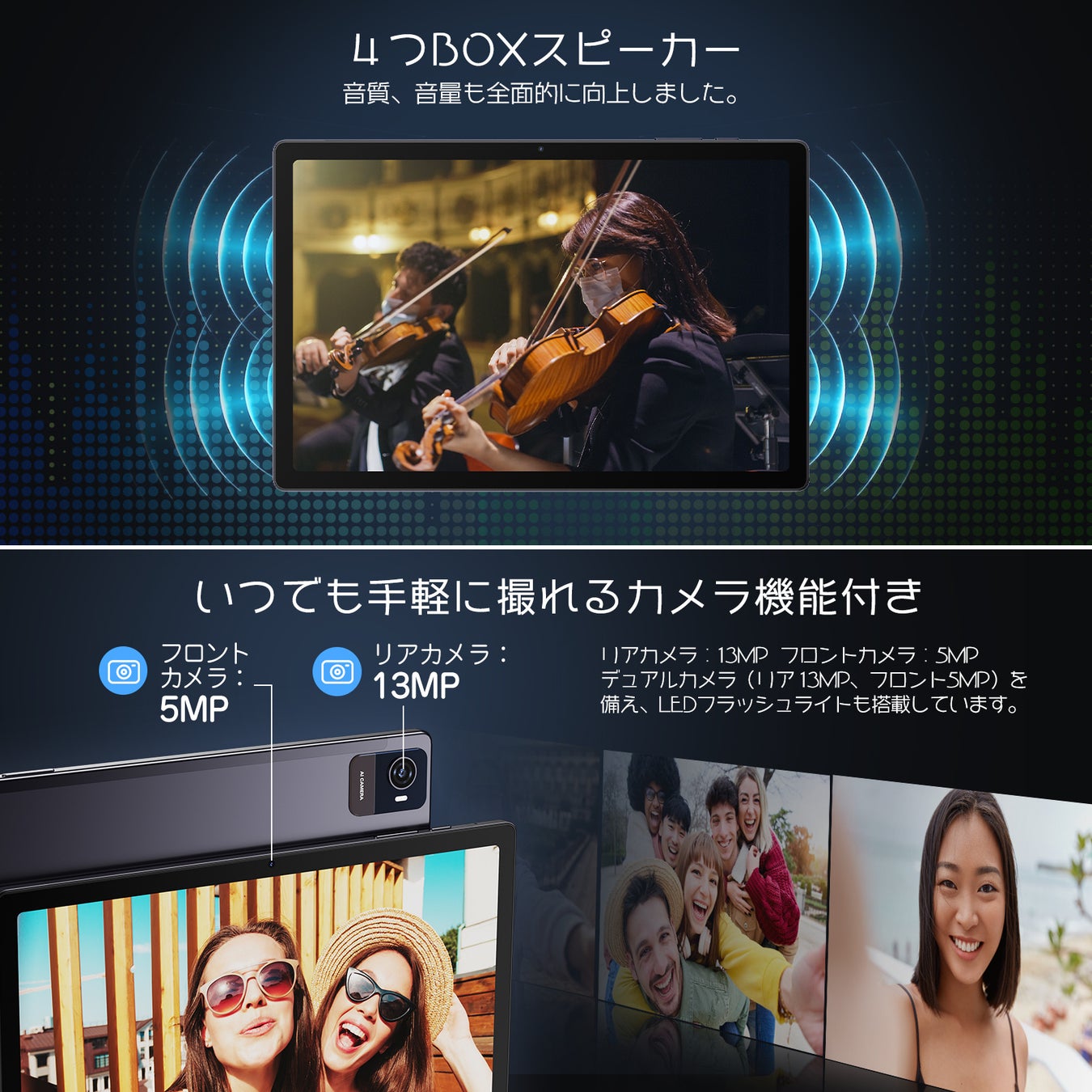 ２日だけ破格値段で超高性能10.51インチ大画面タブレットT90Widevine L1対応のサブ画像4
