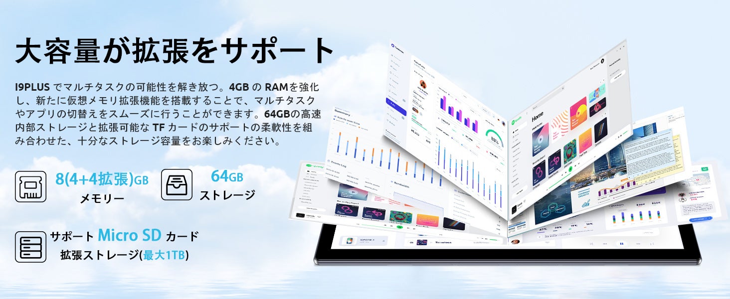 【Amazon Prime 感謝祭】2日だけ、Amazon Android 13 超高性能 2.0Ghz CPU搭載 8GB+64GBタブレット、最安価格 10,900円‼のサブ画像4
