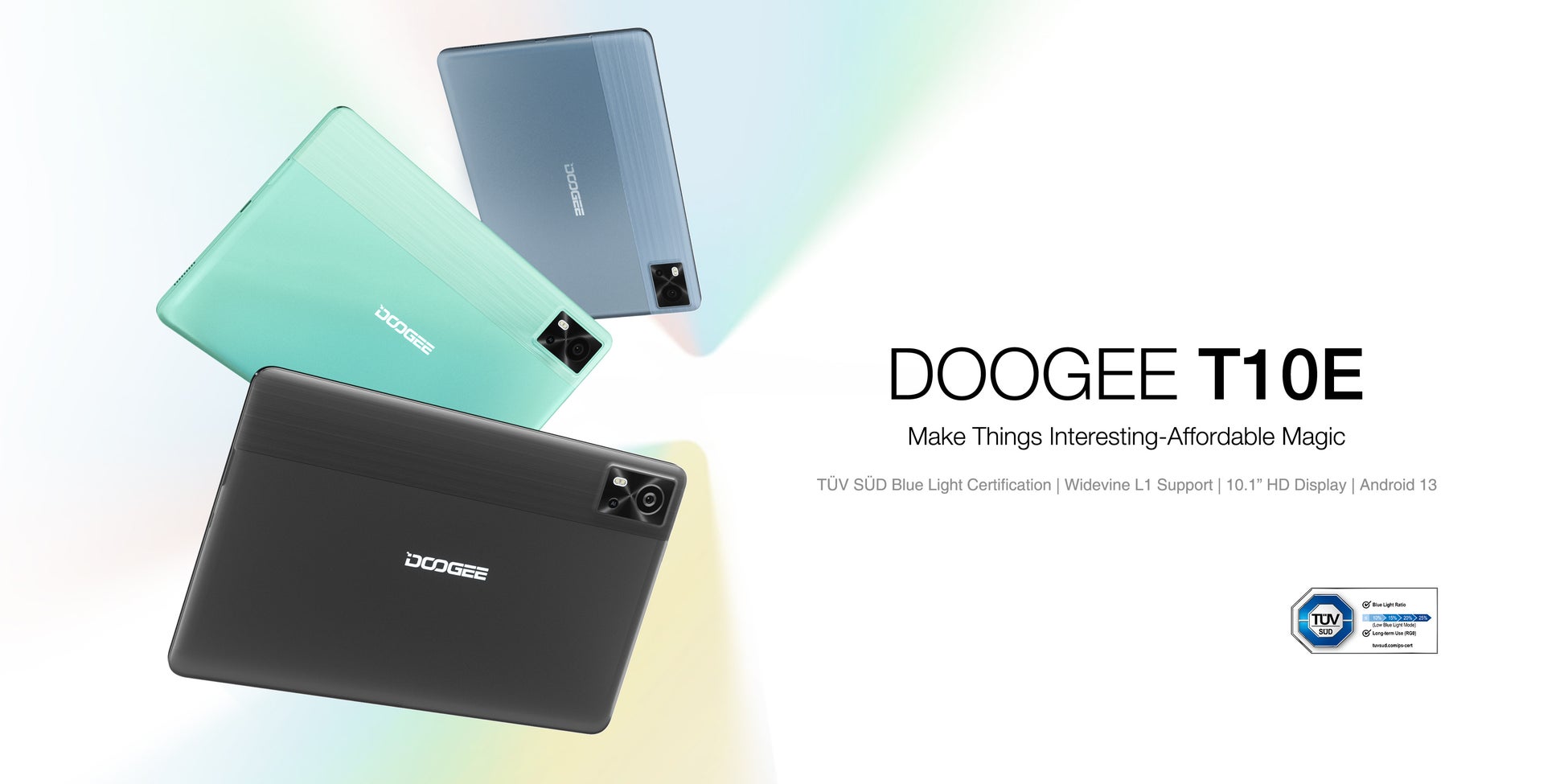 【新品発売￥15,900】DOOGEE 新商品「T10E」はAmazonで登場！10インチ/9GB+128GB/Widevine L1対応/LTE+WiFiモデルのサブ画像2