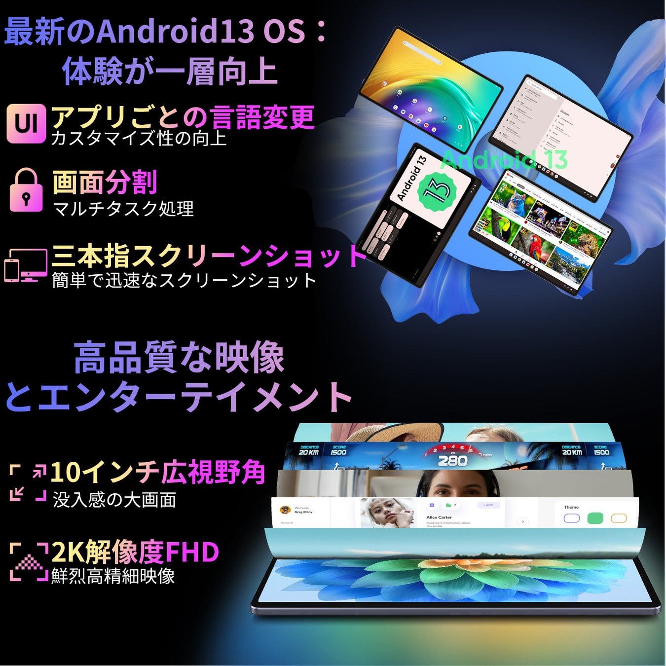【Amazonブラックフライデー】9,175円！最新人気のN-one タブレットが大特価！ブラックフライデー価格で今すぐ購入！低価格保証！のサブ画像12