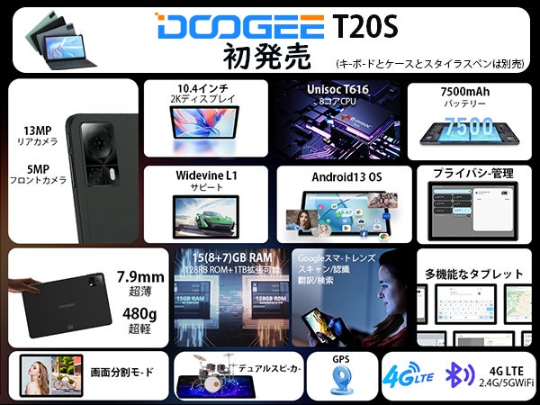 【Amazonブラックフライデー】DOOGEE 2K画面/15+128GBタブレット限定16999円！本年最安値で期間限定販売！のサブ画像6