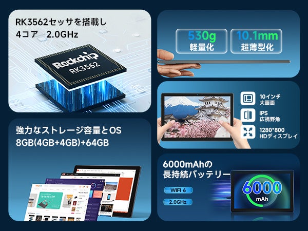 Amazon ブラックフライデーセール第5弾 11000円OFF追加 2023年史上最安值タブレット 4G LTE Android 13 16GB+256GB人気製品オススメ！のサブ画像12