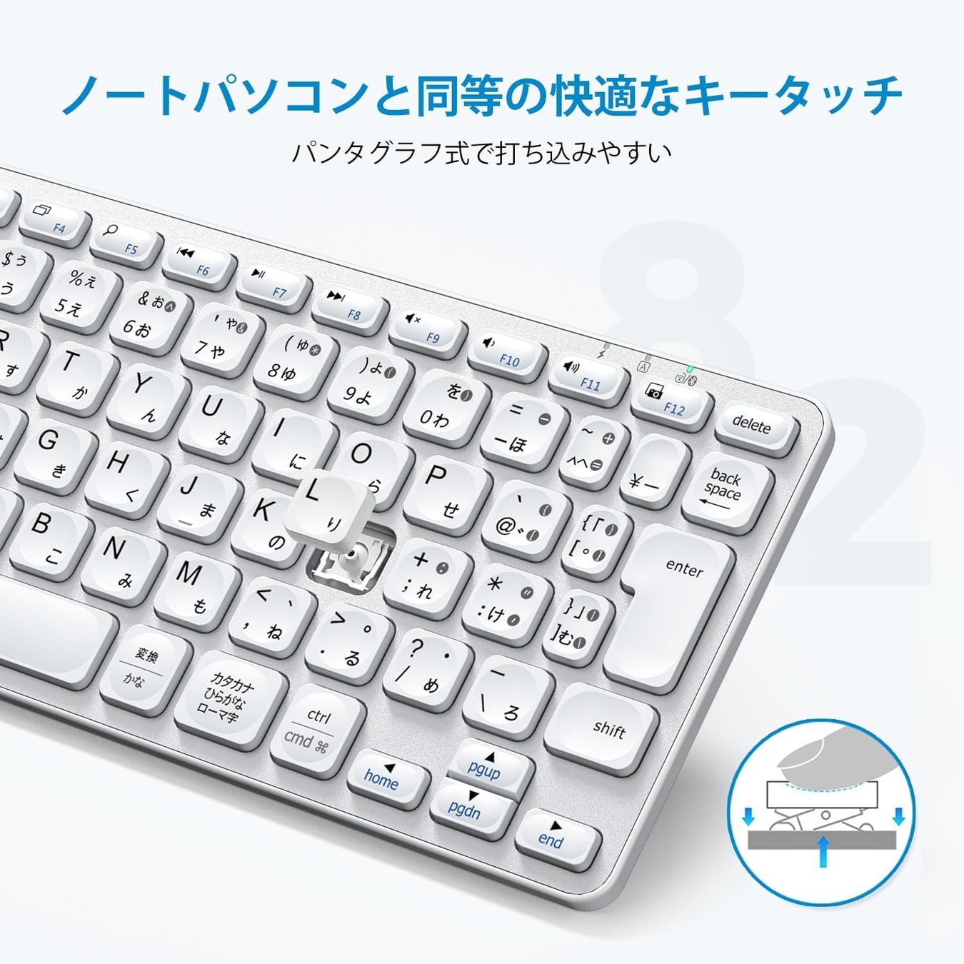 【iClever】デュアルモードのワイヤレスキーボードが新発売！20％OFFセール開催のサブ画像4