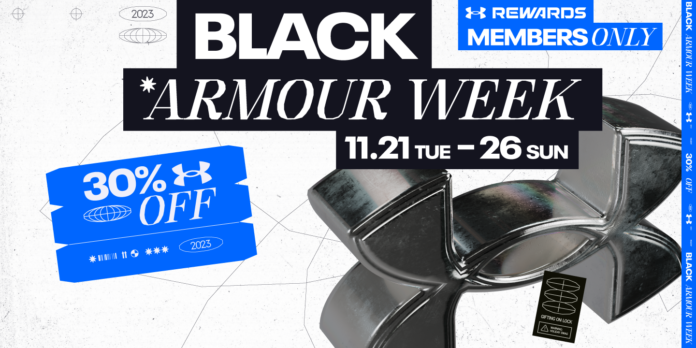 アンダーアーマーブラックフライデー【BLACK ARMOUR WEEK】を今年も開催　注目アイテムが期間中毎日最大40%OFF　11月21日（火）よりスタートのメイン画像