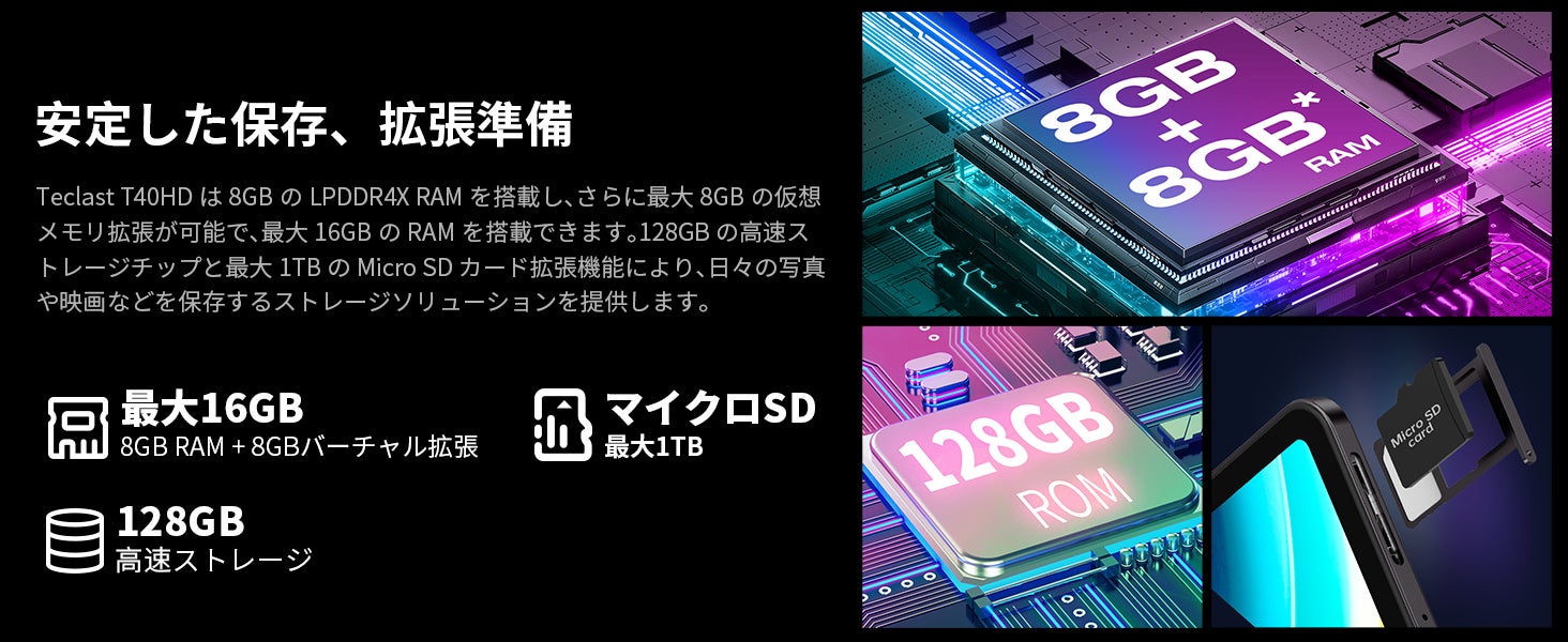 【Android 13/Widevine L1対応】Teclast人気商品「T40HD」は限定キャンペーン実施中！8インチ小型な「P85T」もお得なクーポン配布します。のサブ画像4