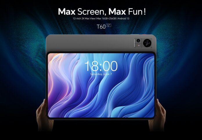 Teclast最初12インチ大画面タブレット「T60」を紹介、Android 13＆2Kディスプレイ備え。片手で持つ8インチの「P80T」も在庫一掃！のメイン画像